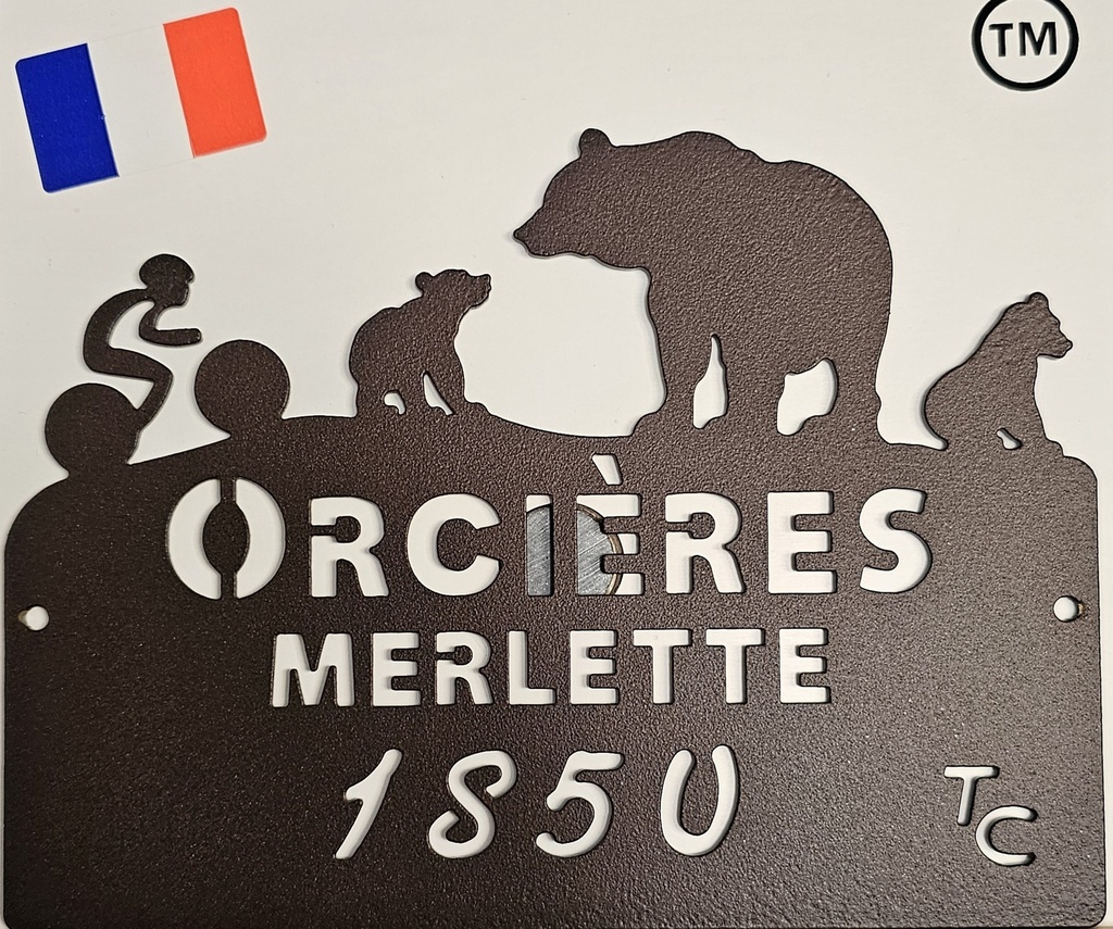 Plaque trophées des cols Orcières